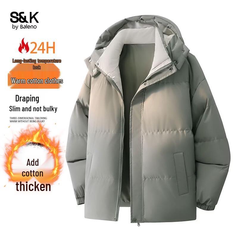 Baleno Men s S&K Series Windproof Hooded Cotton Jacket 2XL