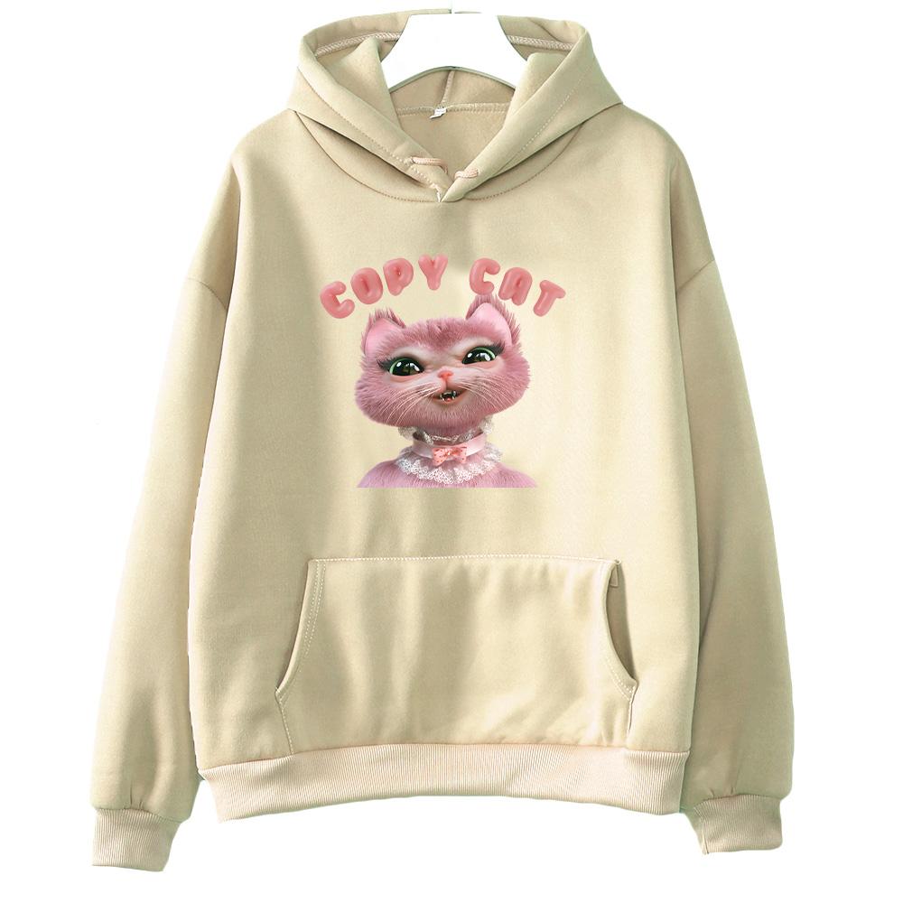 Melanie Martinez Copy Cat Cartoon Print Hoodies Kawaii Harajuku Fashion Clothing Women Men Long Sleeve Loose Sweatshirt Pullover XXXL