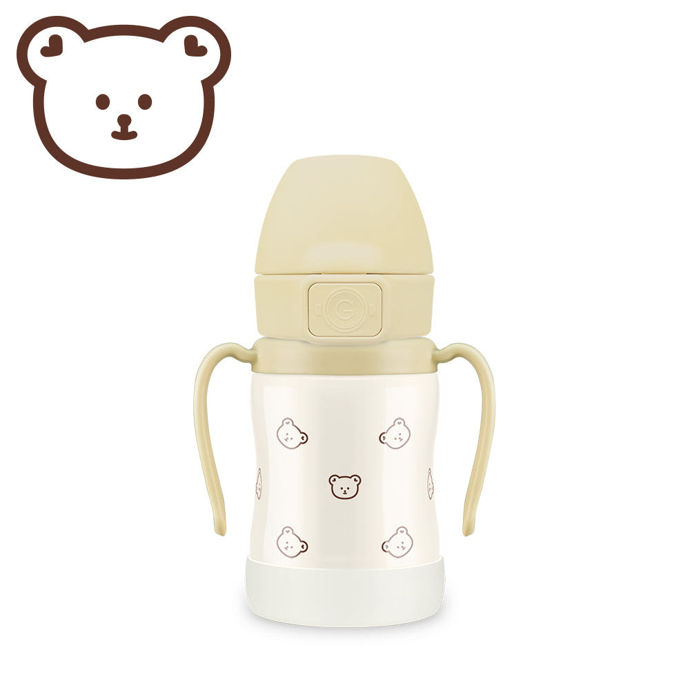 Grosmimi One-Touch Stainless Steel Straw Cup (200ml)