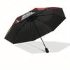 Chinese Dragon Yin Yang Symbol Circular Art PrintUmbrella with Cute Design, Portable 3-Fold Compact Umbrella for Men & Women, Valentine's Day Mother's