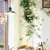 Vine Flowers Wall Sticker Removable Self-Adhesive for Door Bedroom Background Wall Floral Home Decor Art