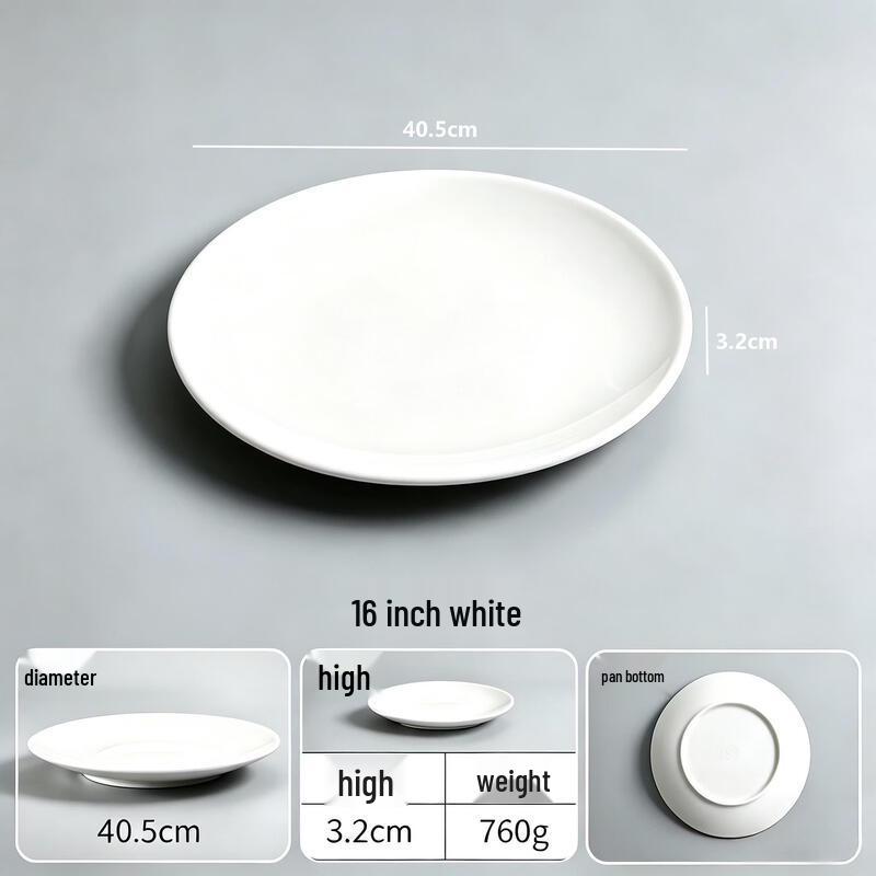 Chuzhou Thickened Melamine Round Shallow Plate
