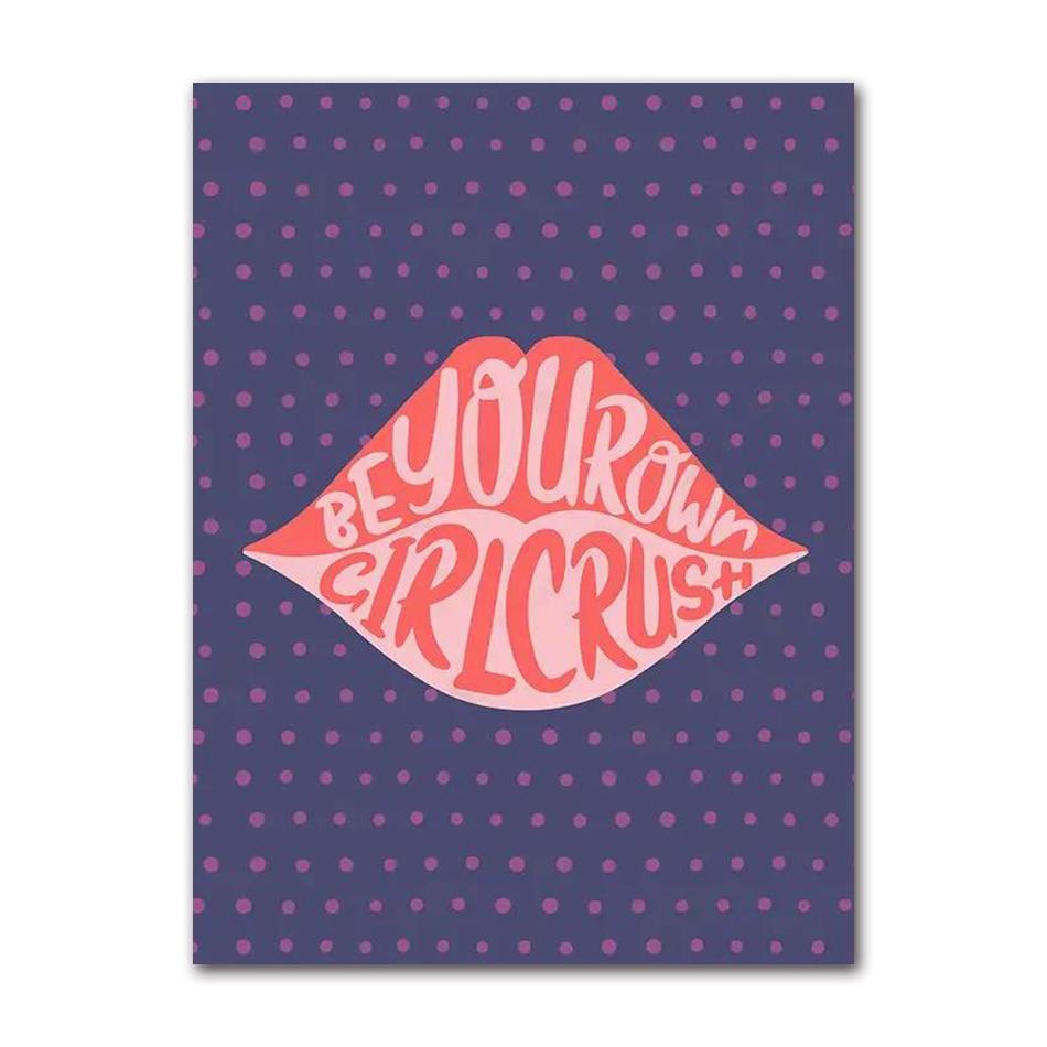 Scandinavian Minimalist Wall Art Pink Funky Quotes Vintage Butterflies Canvas Poster Print Home Bedroom Living Room Decoration