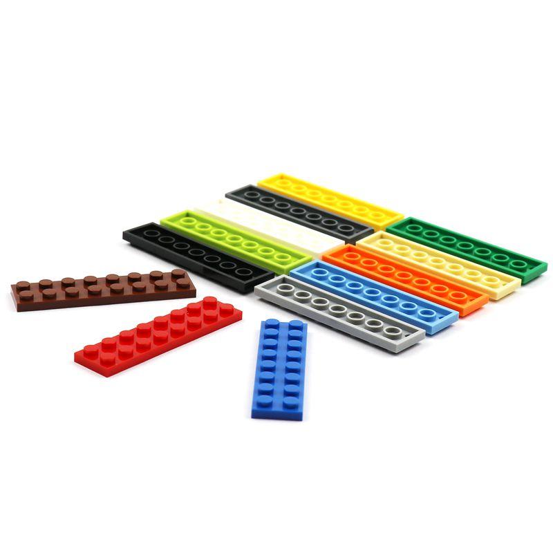 50pcs/lot DIY Classic Building Blocks 2x8 Construction Toys for Child Compatible Plate 3034 Bulk Sale Technik Class Parts