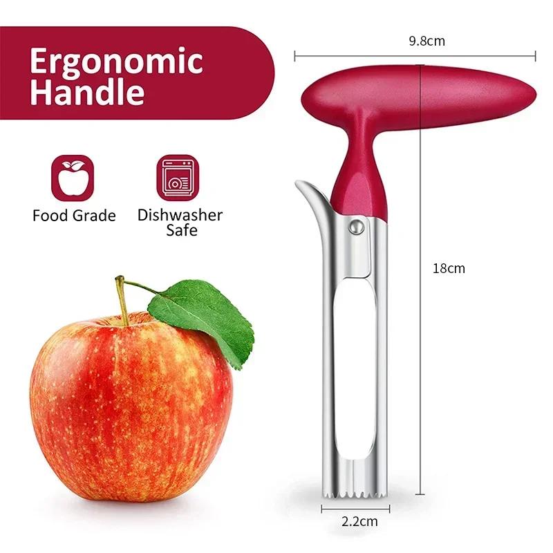 Premium Apple Corer Remover Stainless Steel Apple Pears Seed Core Tool Fruit Cutter Seeder Slicer Knife Kitchen Vegetable Tools
