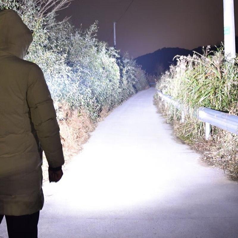 Zoomable Led Flashlight Powerful Rechargeable Tactical Flashlight Outdoor Tent Lantern Floodlight Torch For Camping Fishing Hunt