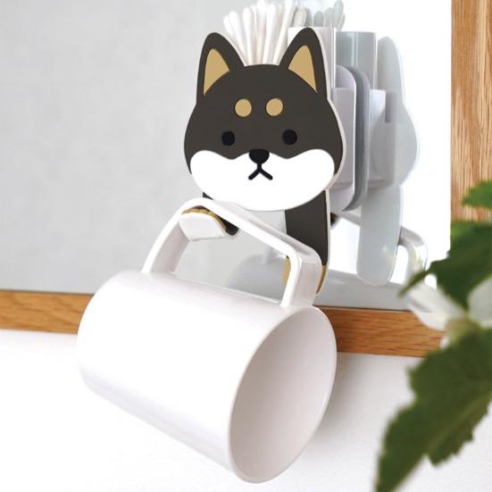 Cartoon Animal Wall Hooks With Multifunctional Storage Box Strong Adhesive Cute Design Flexible Suction Hook