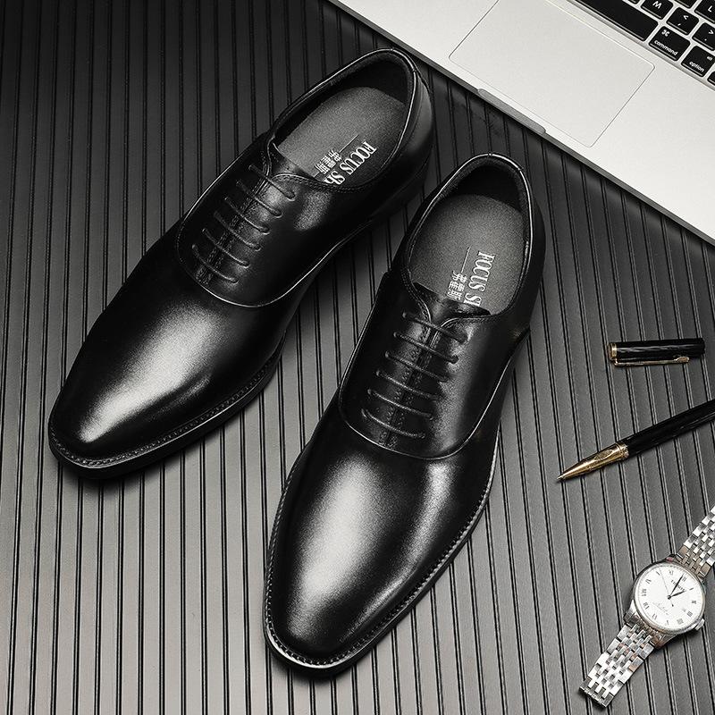 Men's Leather Shoes Men's Leather Business Dress British Style Cowhide Summer Men's Shoes