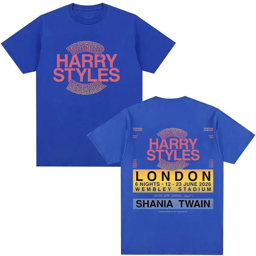 Harry Styles Together 2026 Tour Graphic TShirt Mens Fashion Short Sleeve Tee Unisex High Quality Cotton Fashion TShirt