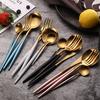 Family Dinner Set Wedding Stainless Steel Dinner Knife Fork Spoon Silverware Set