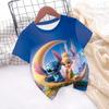 New Hot Sale Stitch T Shirts 3D Printing Graphic T-shirt Disney Casual Short Sleeve Stitch Tops Boys Girls Casual Clothes