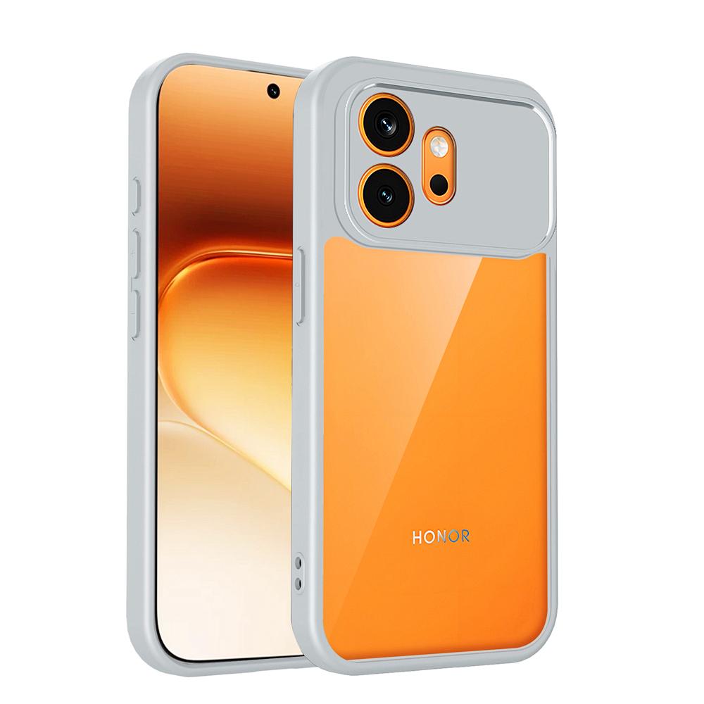 KEYSION Transparent Phone Case for HONOR 600 Pro 5G Soft Silicone+PC HD Clear Shockproof Phone Back Cover for Huawei Honor 600