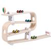 Wooden Speed Glider Track Car Toy For Kids Educational Playroom