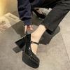 Fashion Women Mary Jane Shoes Elegant Square Toe Thick Heel Shoes Casual Party Dress Single Shoes 2025