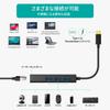 CHOETECH To RJ45 4in1 Hub Gigabit Ethernet High Speed LAN Network Adapter Compatible with MacBook USB3.0 Type-C Etc. HUB-U02