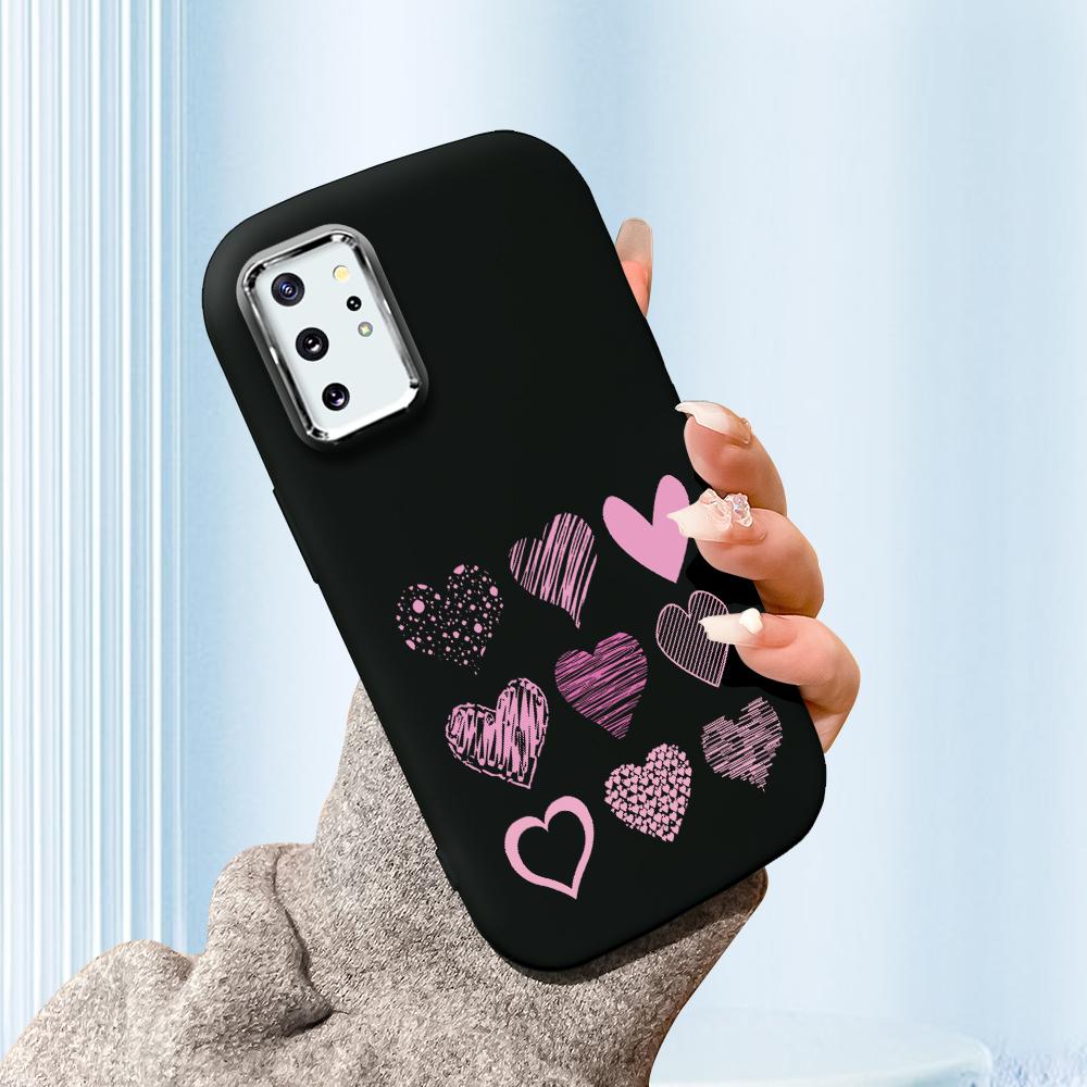 Solid Color Silver Edge Lens Fatty Casing Soft TPU Liquid Silicone Cover Shockproof Phone Case for Xiaomi Redmi Samsung