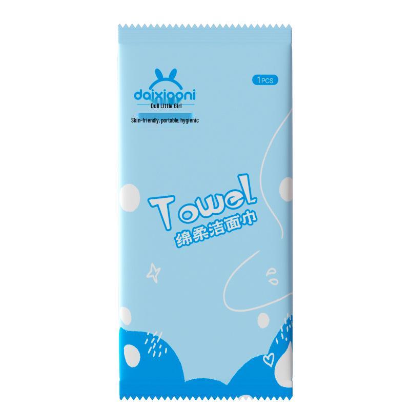 Toalla Facial de Algodón Portátil - Empaquetada Individualmente de Un Solo Uso para Hotel, B&B y Viajes