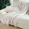 Color-Woven Cross-Ins Throw: Versatile Sofa & Bed Blanket, No Shedding