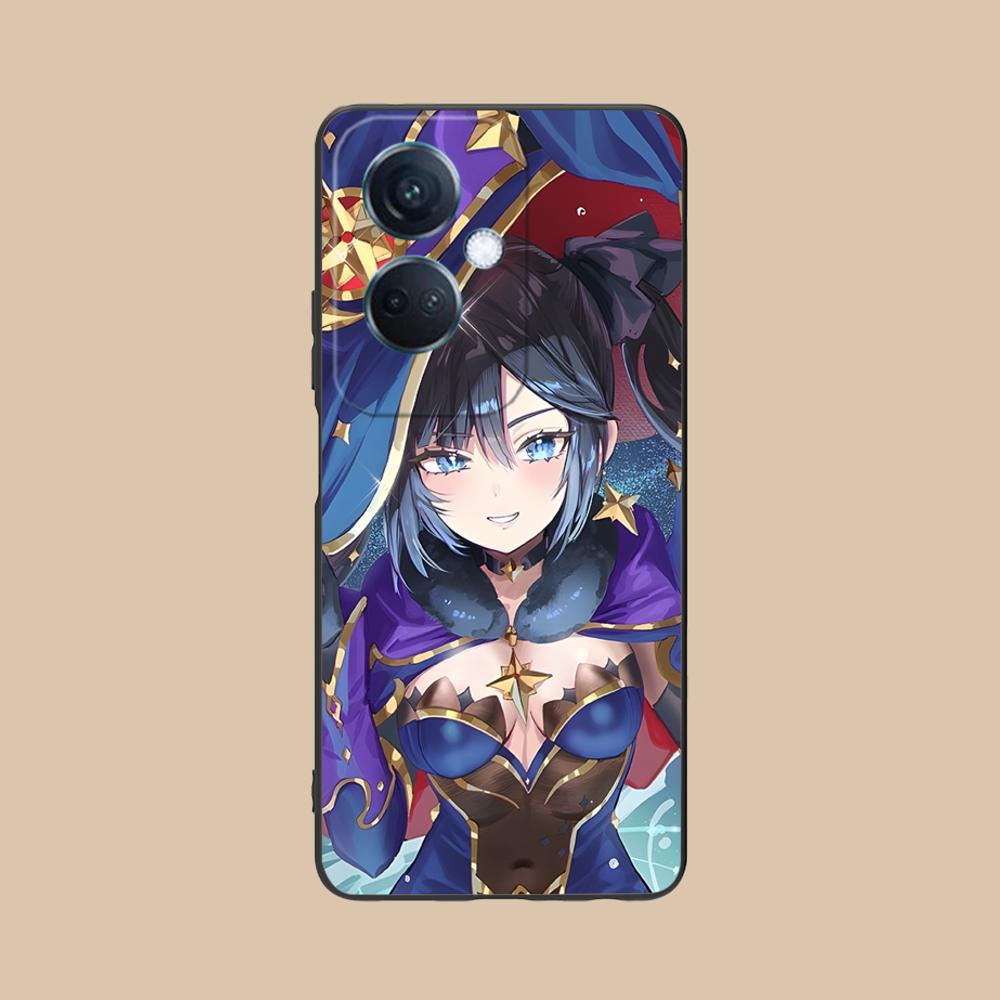 Game GI Mona Matte TPU Mobile Phone Case for OPPO Reno 14 13 12 11 10 9 8 7 6 5 F T Pro 5G Colorful Printing Cover