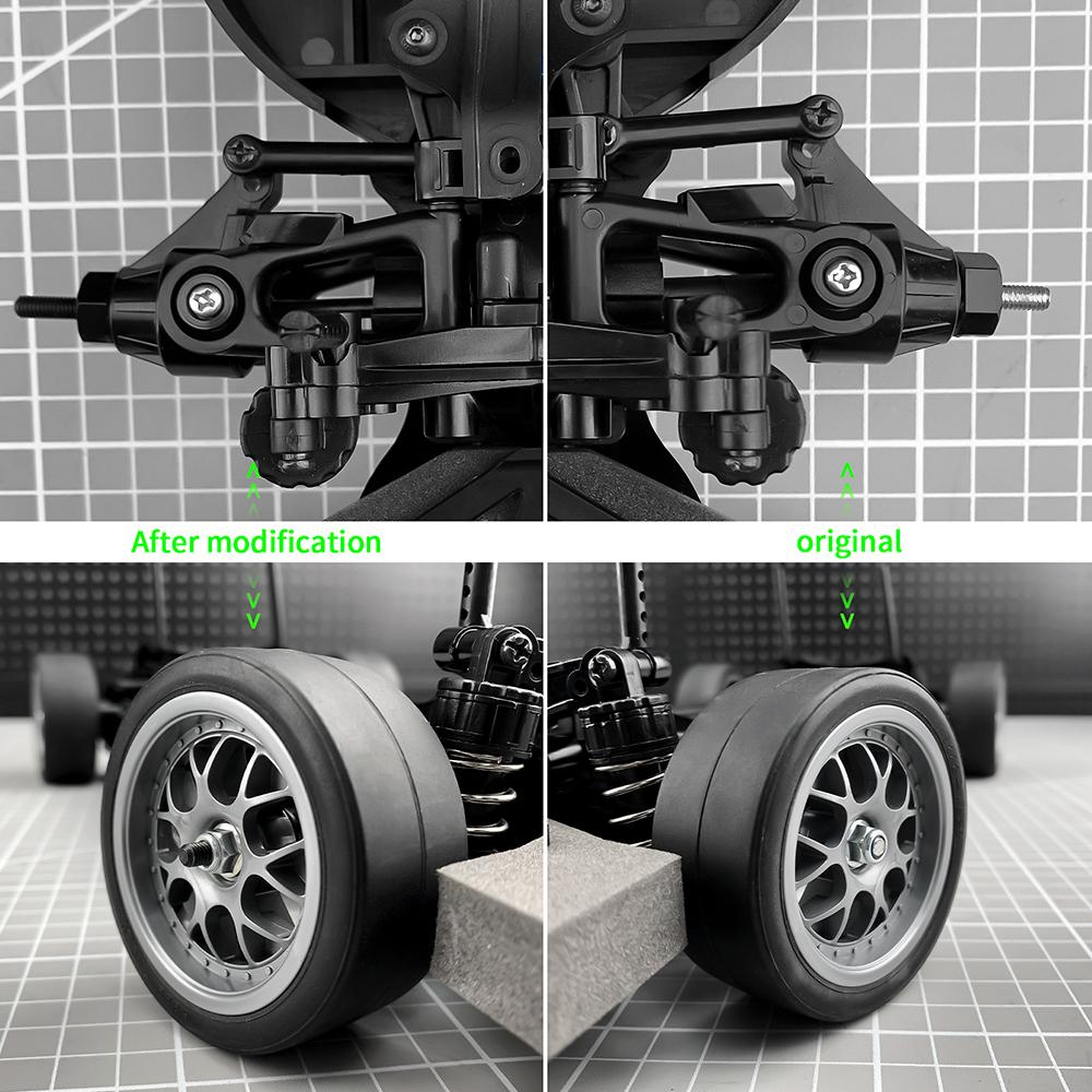 YEAHRUN 2PCS Steel CVD Drive Shaft Front Rear Universal for Tamiya TT02 TT01 TC01 1/10 RC Model Drift Car Upgrade Parts