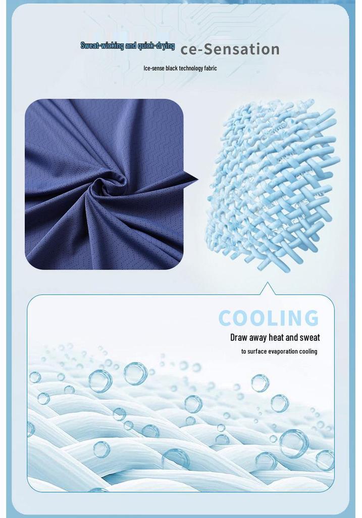 Summer Ice Silk Quick-Dry T-Shirt: Breathable Short Sleeve for Men & Women, Custom Logo Printing