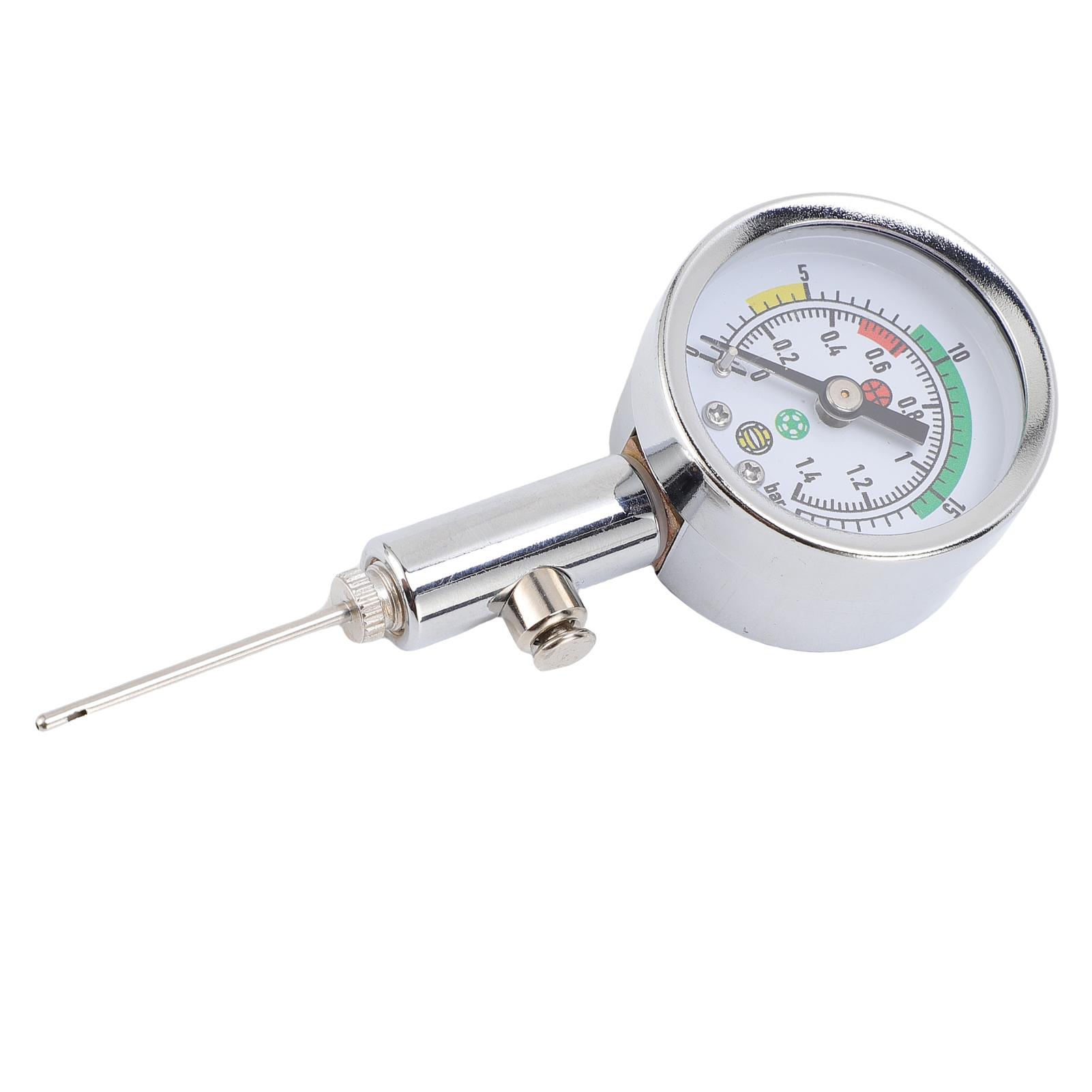 

Инструмент для измерения давления мяча Механическая игла Точное измерение давления воздуха в мяче для футбола, соккера, волейбола Базовая версия