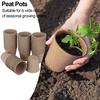 53/72pcs Flower Vegetable Seedlings Nursery Cup Biodegradable  Seed Starter Pots Kits with Plant Labels Mini Seedling Tools