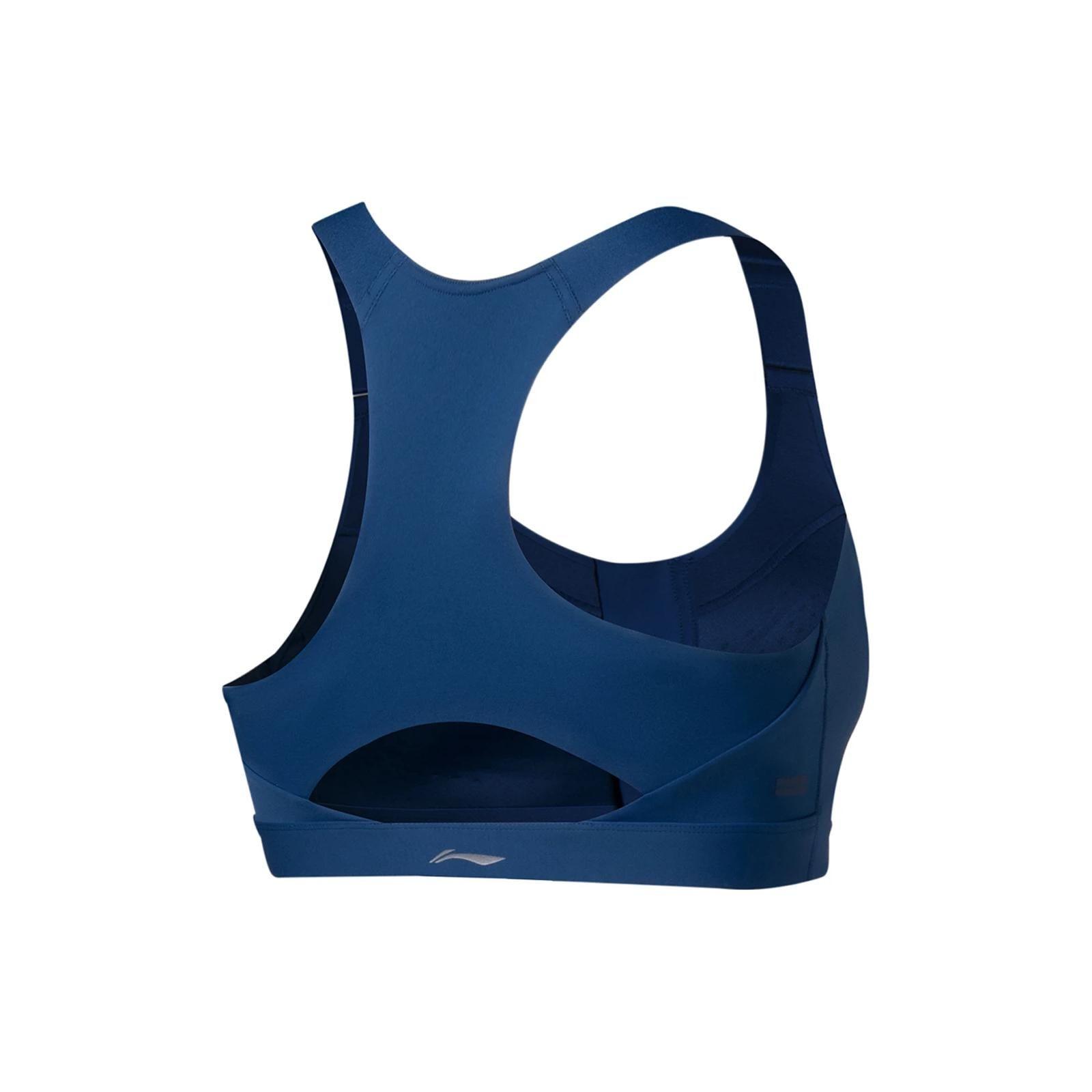 Li Ning Fitness Series однотонный обтягивающий спортивный бюстгальтер с высокой поддержкой — фото 2