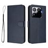 For Xiaomi 15T Pro Wallet Case RFID Blocking Calf Texture Leather Stand Phone Cover with Strap