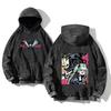 Vintage Washed 440g Heavyweight Cotton Cyberpunk Anime Hoodie