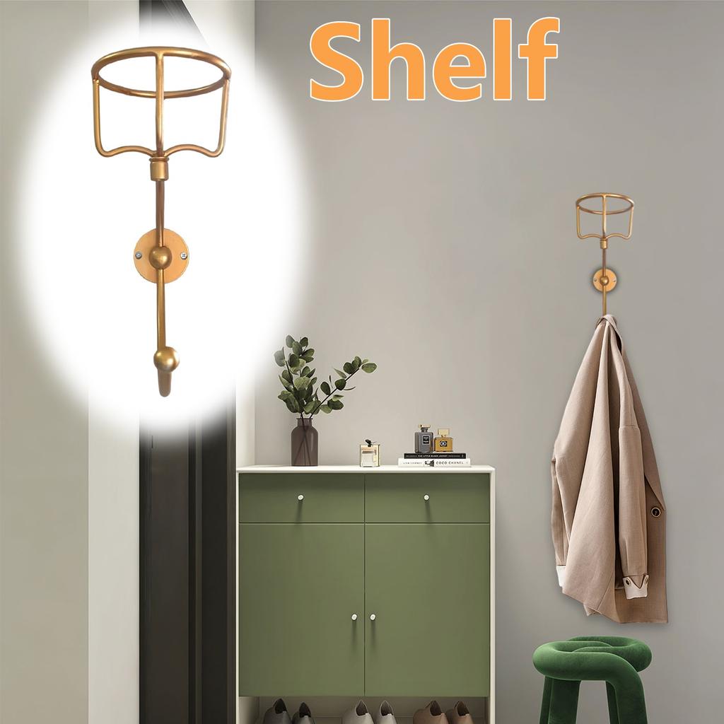 Suport pentru prosoape de mână cu suport pentru lumânări vintage, cârlig pentru prosoape pentru peretele de baie, inel rustic pentru prosoape cu suport elegant pentru lumânări, cuier robust montat pe perete