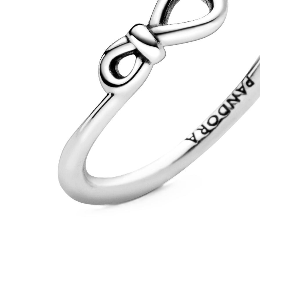 Pandora Infinity Knot Ring With White Sterling Silver P-198898C00-54 For Women