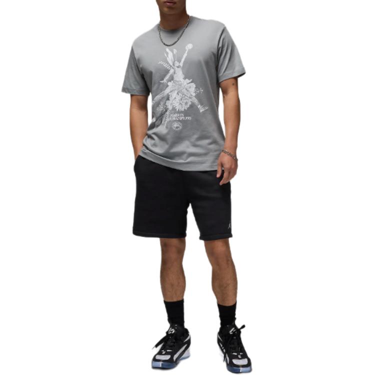 Jordan Sprots T Shirt Men's Grain Gray FZ1928-073