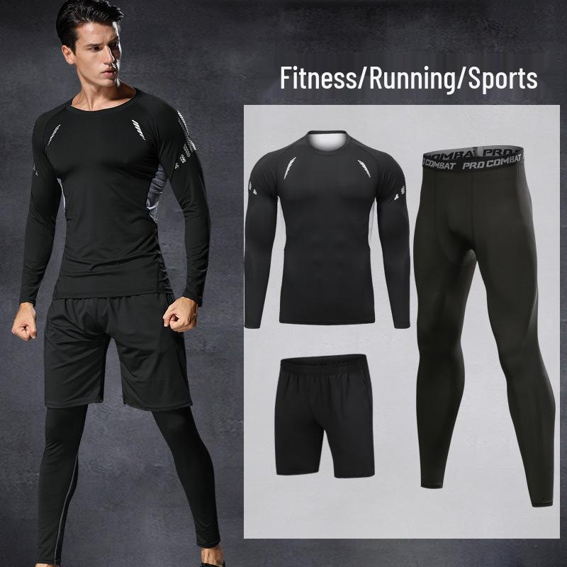 Men's Quick-Dry Sports Training Suit: Casual Fitness Running Set