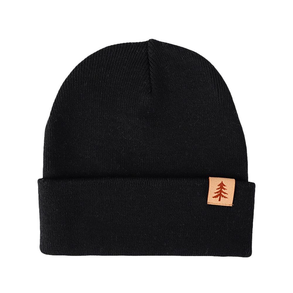 

1-4 Years Soft Infant Knitted Cap Ear Protection Toddler Crochet Bonnet Skullies Cap Outdoors чорний