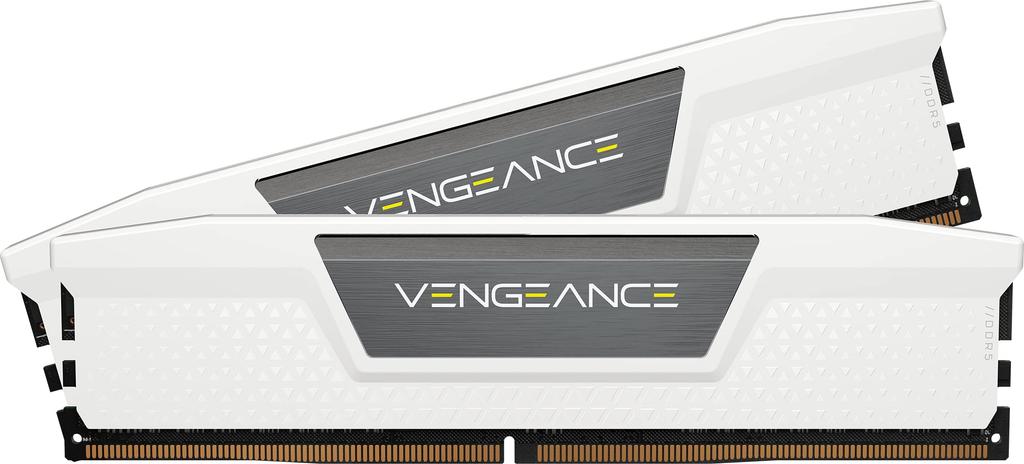 CORSAIR Desktop PC Memory VENGEANCE DDR5 Series Intel XMP Memory Kit 32GB White x CMK32GX5M2E6000C36W DDR5-6000MHz (PC5-48000) [16GB 2]