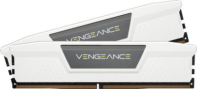 CORSAIR Stationær PC Hukommelse VENGEANCE DDR5 Serie Intel XMP Hukommelsessæt 32GB Hvid x CMK32GX5M2E6000C36W DDR5-6000MHz (PC5-48000) [16GB 2]