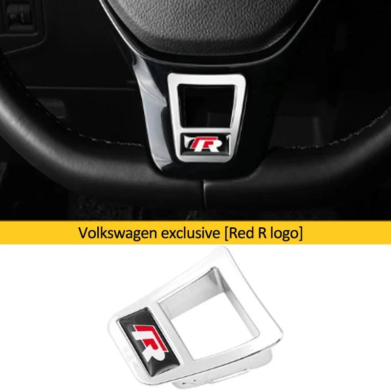 Pro VOLKSWAGEN VW Dekorativní značka na volant do auta Modifikační příslušenství Vhodné pro VW GTI RLine R Golf Tiguan 5 La