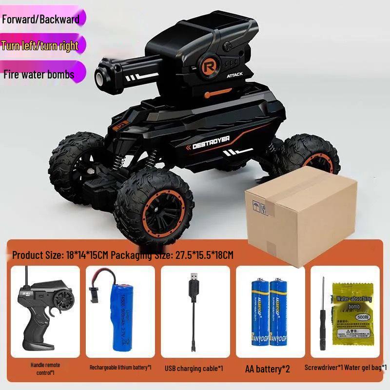 Durable Electric Off-Road Remote Control Climbing Car with Water Bomb Feature for Kids