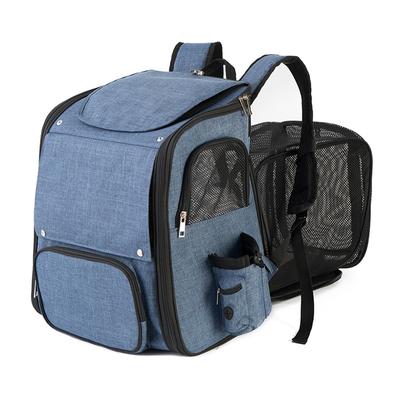 Cat Carrier Backpack Expandable Mesh Breathable Foldable Pet Travel Bags for Small Dogs Cats Rabbits