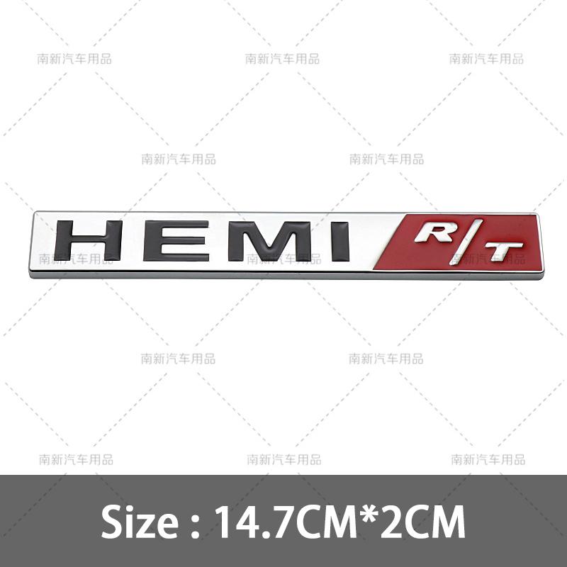 Metal 3D Hemi Car Stickers Grill Emblem Badge Rear Trunk Decal For Charger SRT SXT Durango Caliber Journey Caravan Ram Viper