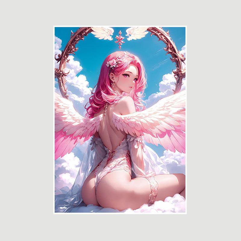 

Домашний декор Картина Милая маленькая Лоли Аниме Девушка Плакат Милая Лолита Манга Фигурка Белые бумажные постеры и принты Бар Спальня Украшения Фреска 42x30cm