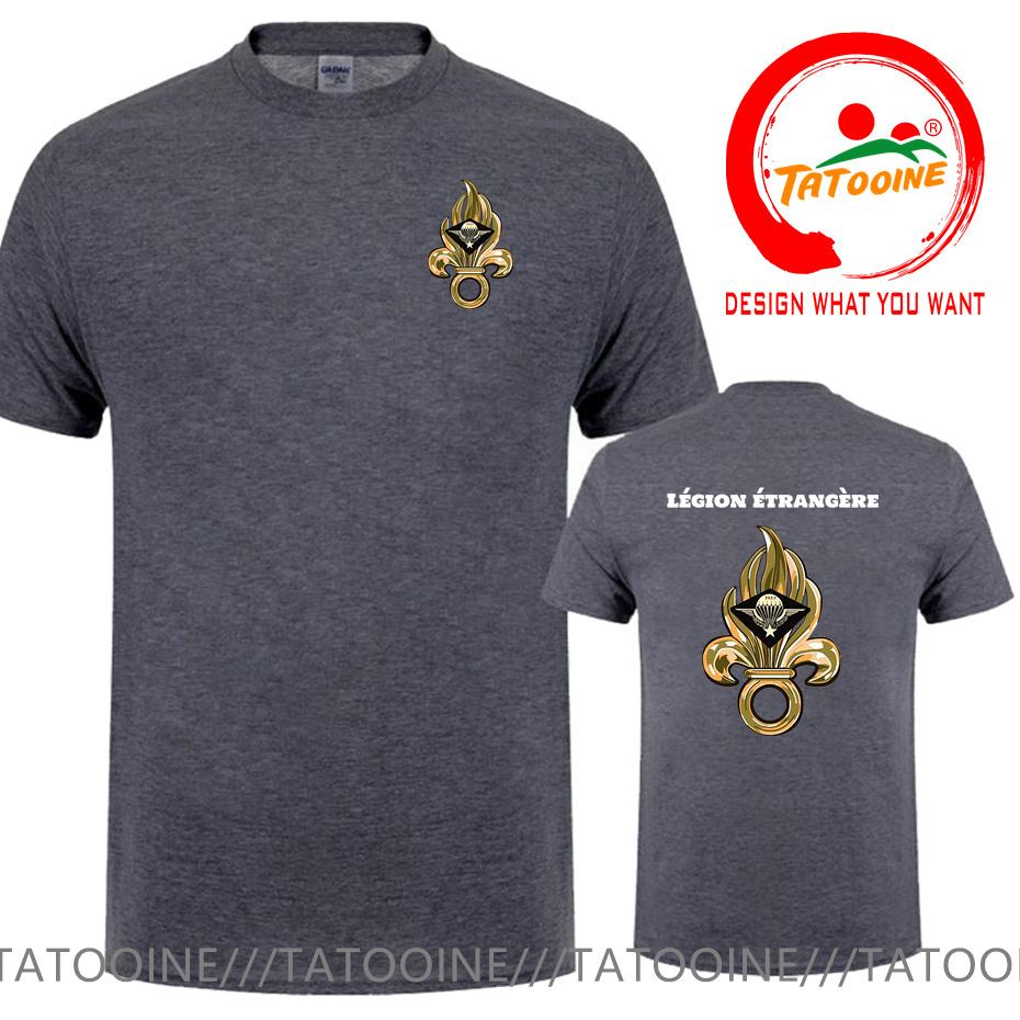 T-shirt Simbolo Legione Straniera Francese Per Uomo Francia Lgion Trangre Logo Tshirt Nuova Moda Estiva Maglietta Casual Camiseta