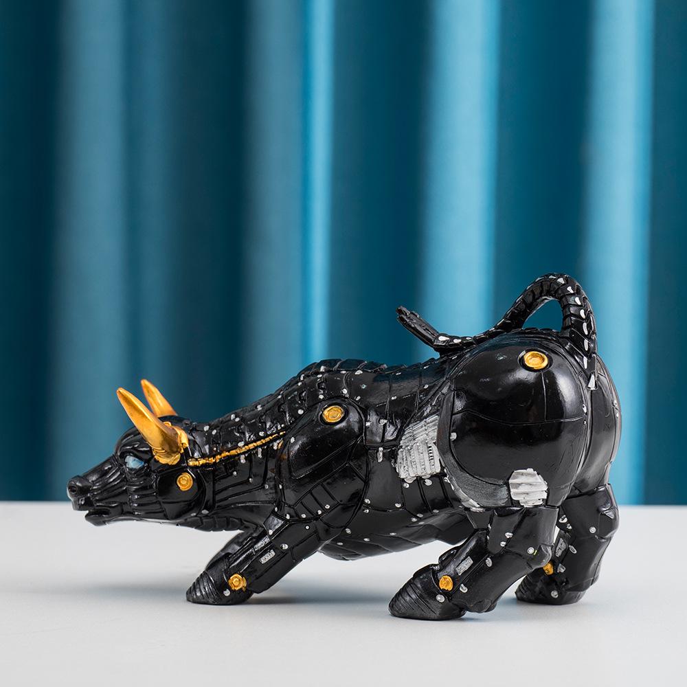 Bitcoin Bull Wall Street Office Resin Ornament