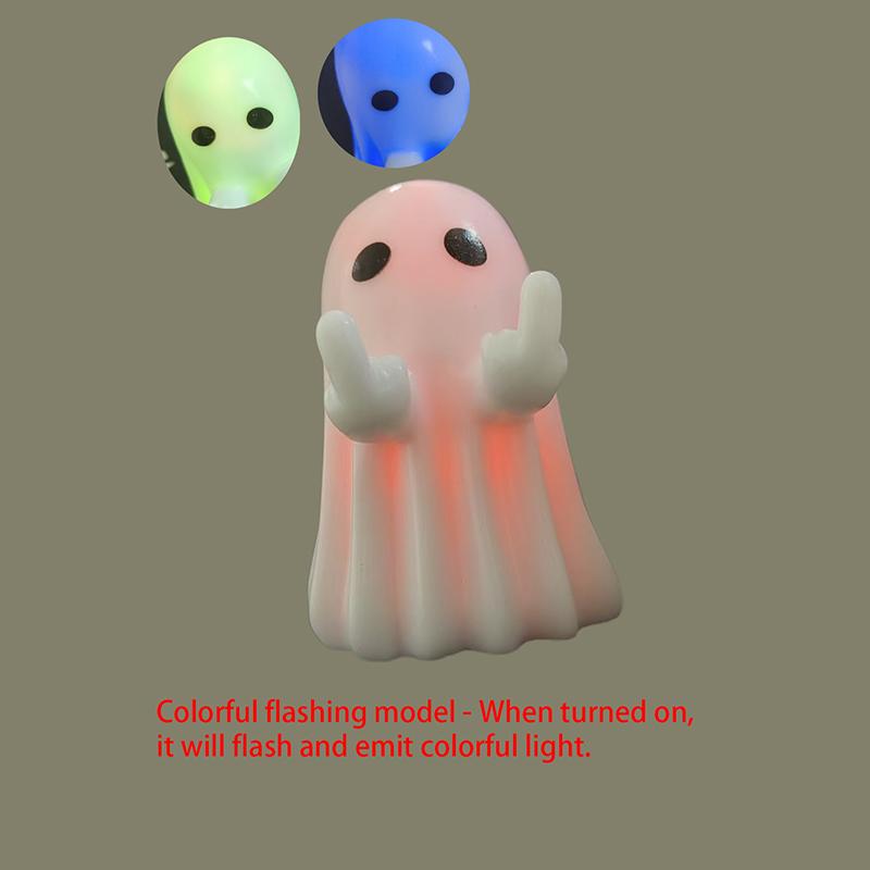 Luminous Ghost White Ghost Festival Party Decoration Courtyard Ornament Study Desk Decoration Small Ornament Luminous Ghos