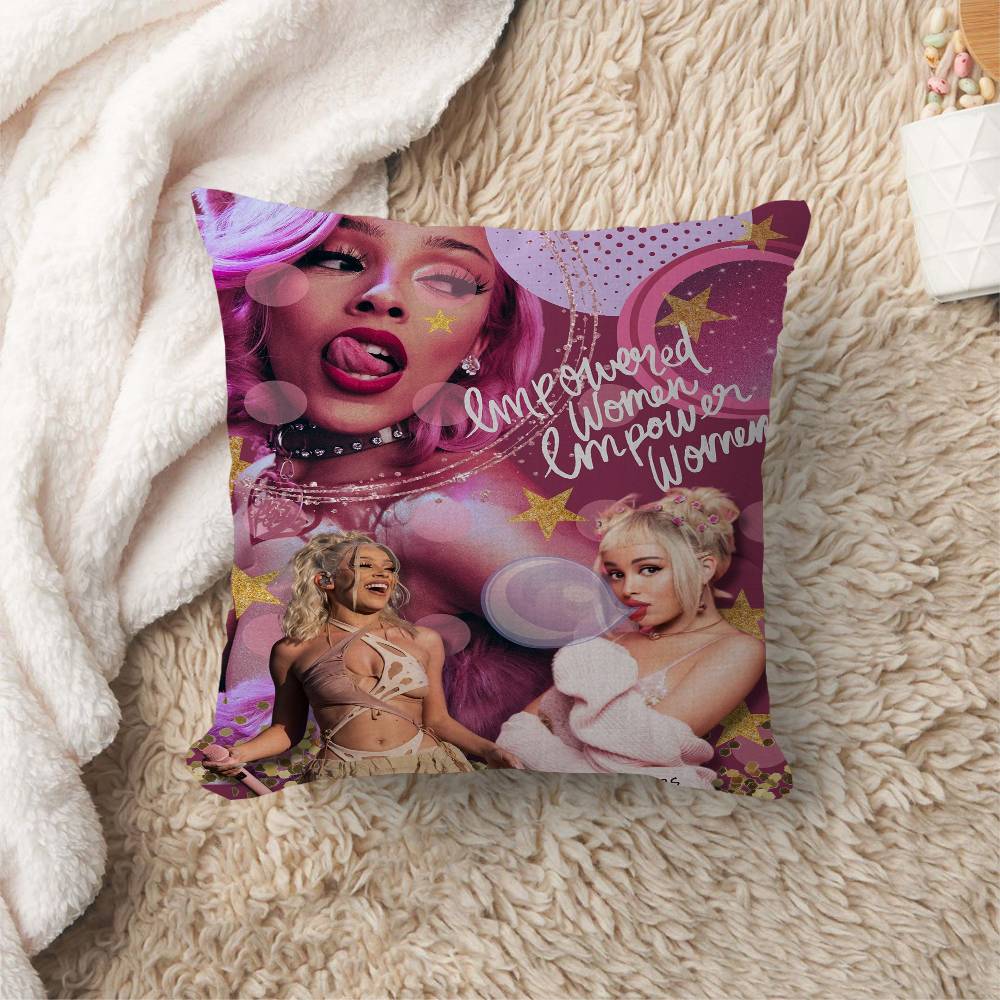 Newly Pop Rapper D-Doja C-Cat Single Pillow Cushion Cover Pillowcase Living Room Sofa Home Decor