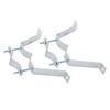 Heavy Duty TV Antenna Mast Brackets Adjustable Wall Mount Antenna Mast Clamp for Flagpoles Chimneys Pipelines Most Poles