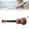 Ukulele Toy Plastic Playable 4 Strings Educational Children Ukulele for Boys Girls Birthday Gifts Dark Color