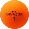 Kasco Kira Star V Golf Balls Orange 2-Piece Design Suitable for Head Speed 25-45 mph Pack of 12