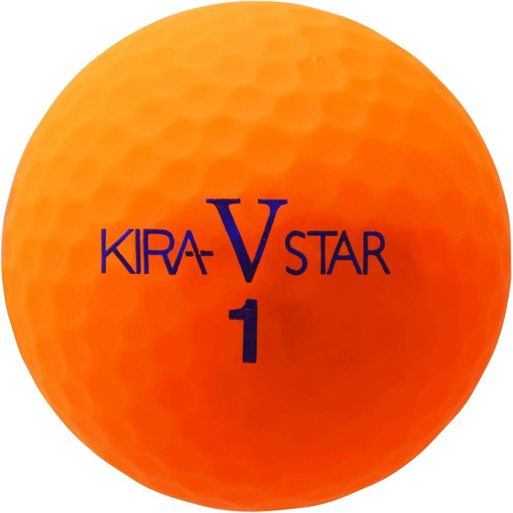 Kasco Kira Star V Golf Balls Orange 2-Piece Design Suitable for Head Speed 25-45 mph Pack of 12